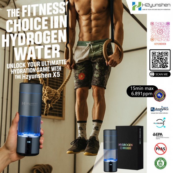 Fitness Best Hydrogen Water bottle X5